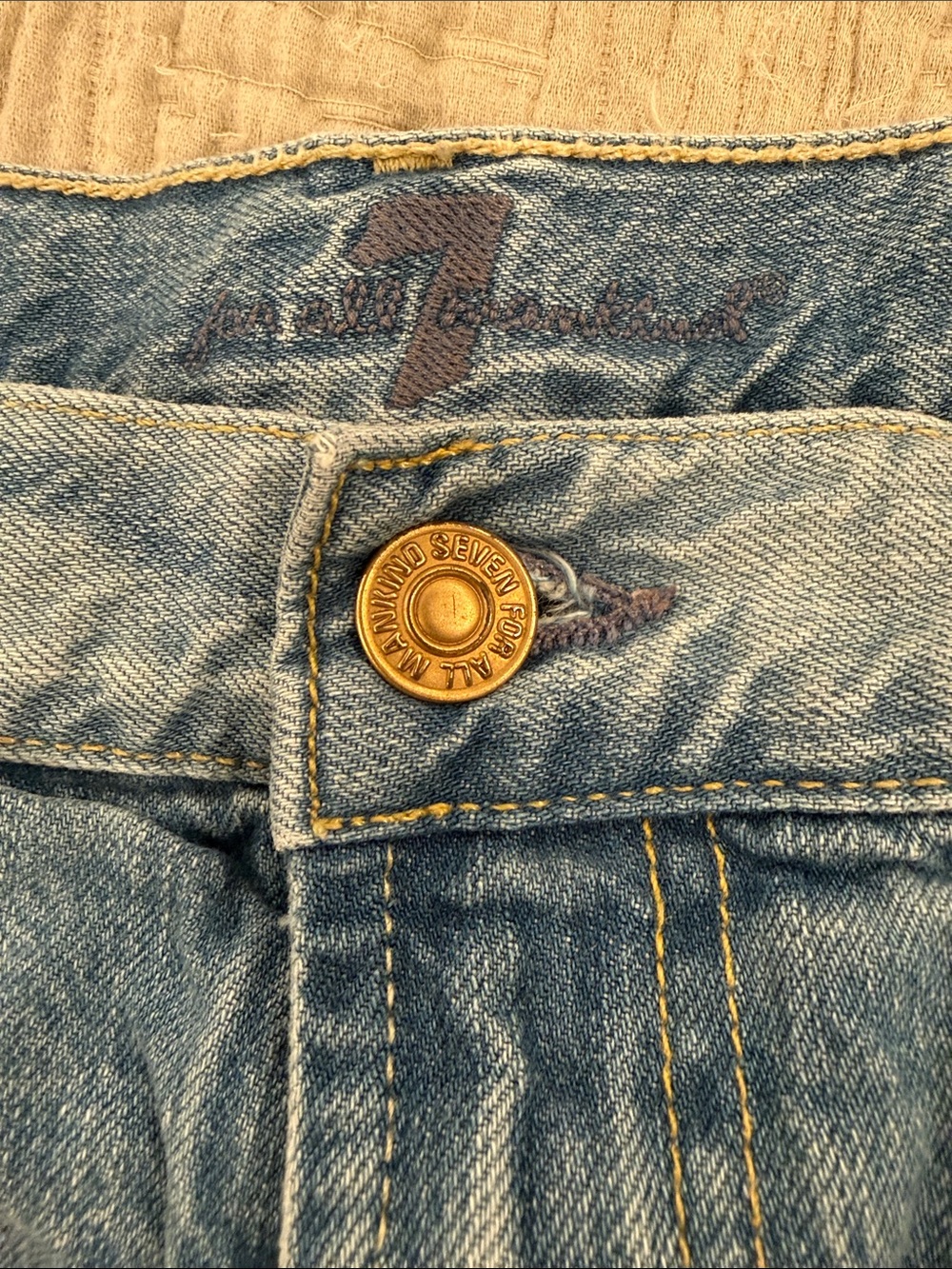 7 for all mankind distressed shorts size 32 - Picture 2 of 4